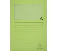 Exacompta 16x 25 chemises à fenêtre Forever 130g/m2 22x31cm Vert Pré 50253E