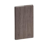 Exacompta 1703048E - Agenda semainier de poche Espace 17 Woody - 9 x 17,5 cm - Janvier à décembre 2026 - Coloris taupe