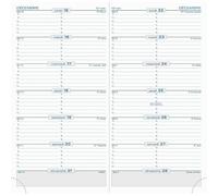 Exacompta - 17870E- 1 Recharge pour Agenda Semainier de Poche SL 17 - Dimension 9 x 17,5 cm - Janvier 2027 à Décembre 2027