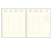 Exacompta 180842E - Recharge pour agenda de bureau Eurotime 18S spiralé - 15 x 17 cm - Semainier janvier à décembre 2026