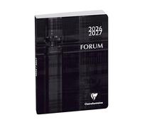 Exacompta - 184071E - Agenda journalier Forum Métric - 12 x 17 cm - Août 2025 à juillet 2026 - Coloris noir