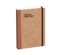 Exacompta 184289E - Agenda Forum Age Bag 12 x 17 cm - Journalier Août 2026 à juillet 2027 - Havane