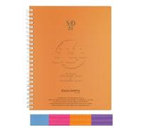 Exacompta 20247E - Agenda semainier de bureau SAD 20S Linicolor 15 x 21 cm - Septembre 2026 à décembre 2027 - 16 mois - Coloris aléatoire