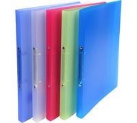 Exacompta 20x Classeur 2 anneaux 15 mm PP A4 Couleurs assorties 54169E