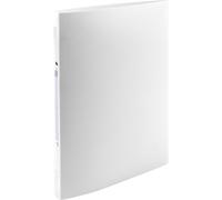 Exacompta 20x Classeur 2 anneaux 15mm polypropylène OPAK A4 Blanc 54178E