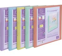 Exacompta 20x Classeur 2 anneaux 15mm PP Pastel A4 Couleurs assorties 54279E