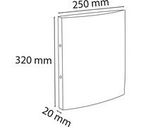 Exacompta 20x Classeur 2 anneaux 15mm PP Young A4 Couleurs assorties 54190E