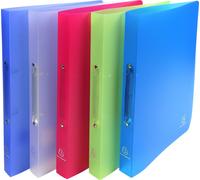 Exacompta 20x Classeur 2 anneaux 20 mm PP A4 Couleurs assorties 54469E