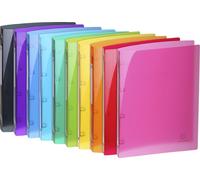 Exacompta 20x Classeur 4 anneaux 15mm PP PP 5/10e A4 Couleurs assorties 51670E