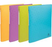 Exacompta 20x Classeur 4 anneaux 15mm PP recyclé Pop'N Co assort. 51910E