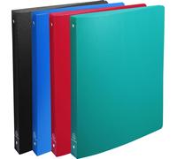 Exacompta 20x Classeur 4 anneaux 20mm PP OPAK A4 Couleurs assorties 51490E