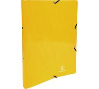 Exacompta 20x Classeur à élastiques 2 anneaux 15mm Iderama A4 Jaune 54899E