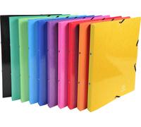 Exacompta 20x Classeur à élastiques 4 anneaux 15mm A4 Couleurs assorties 51829E