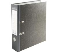 Exacompta 20x Classeur à levier papier marbre gris 80mm A4 Gris-dos gris 53709E