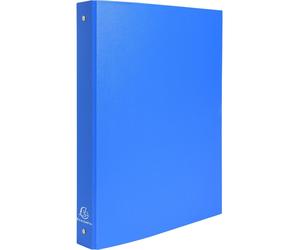 Exacompta 20x Classeur rembordé PP 4 anneaux 30mm A4 Bleu clair 51471E
