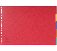 Exacompta 20x Intercalaires 400g 5 positions A3 Couleurs assorties 2905E