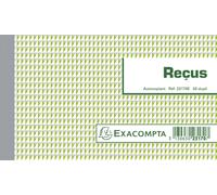 Exacompta 20x Manifold Reçus 10,5x18cm 50 feuillets dupli autocopiants 23170E