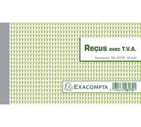 Exacompta 20x Manifold Reçus avec TVA 10,5x18cm 50 feuil. dupli 23172E