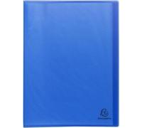 Exacompta 20x Protège-documents PP recyclé semi-rigide 40 vues A4 Bleu 78522E