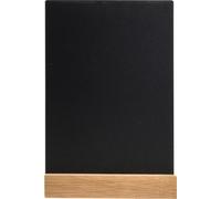 Exacompta 20x Support visuel vertical ardoise avec socle bois A5 Noir 85240D