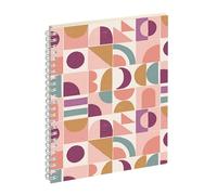 Exacompta 210150E - Agenda de bureau SAD 21S EasyTime Paloma 15 x 21 cm Semainier Septembre 2025 à Décembre 2026-16 mois - Visuel fleur