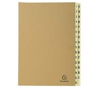 Trieur rigide 31 compartiments de 1 à 31 Forever kraft - A4 - Kraft brun