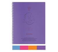 Exacompta 22447E - Agenda semainier de bureau SAD 22S Linicolor 18,5 x 22,5 cm - Septembre 2026 à décembre 2027 - 16 mois - Coloris aléatoire