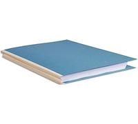 Exacompta Forever - Chemises à soufflet dos toilé 3 cm, capacité 300 feuilles - Carte 320 g - 24 x 32 cm - Bleu vif - Lot de 25