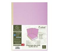 Exacompta Chemise à soufflet Forever 24x32 cm dos 3 cm cap. 300 f. Paquet de 25 Lilas