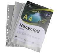 Sachet de 25 pochettes perforées PP recy orever 12/100e - A4 - Translucide