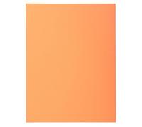 Exacompta 250 Chemises Rigides 2 rabats Super Orange
