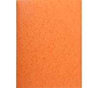 Exacompta 25x Chemise simple élastique avec 3 rabats 400gm2 A4 Orange 56409E