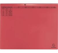 Exacompta 25x Exaflex, Dossier suspendu de chancellerie, 2x classeur, Gauche, Rouge, 370303B