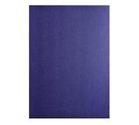 EXACOMPTA Paquet de 100 couvertures Grain toilé pour reliure A4 - Bleu foncé