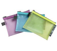 Exacompta 3 Pochettes Eva Zippées Pop'N Co A6 17x12cm 3 Couleurs Assorties