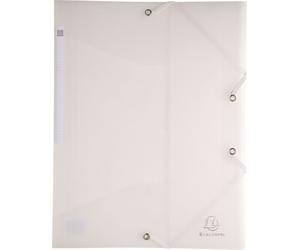 Exacompta 30x Chemise à élastique 3 rabats PP 5/10e A4 Couleurs assorties 55879E