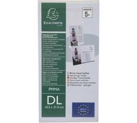 Exacompta 30x Porte-visuel incliné vertical DL Cristal 83058D