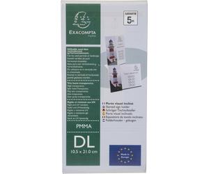 Exacompta 30x Porte-visuel incliné vertical DL Cristal 83058D