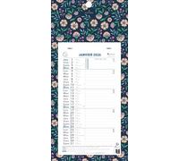 Exacompta 33218E - Calendrier mensuel avec feuillets détachables 13 x 23 cm - Sur support plaque imprimée Mini Labo 16 x 33 cm - Janvier à décembre 2026 - Visuel aléatoire