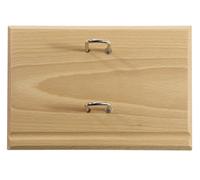 Exacompta - 35281E - Socle vide luxe en chêne pour bloc-pratic (non fourni) - Coloris marron clair