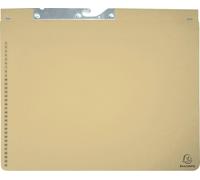 Exacompta 353222B 25 Exacompta Classeur à levier carton chamois 2 x agrafage officiel / commercial