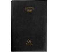Exacompta - 38474E - Agenda de bureau Couronne Travers - 11 cm x 17 cm - Journalier janvier 2023 à décembre 2023 - Couleur aléatoire