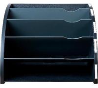 Exacompta 3x Trieur ergonomique The Corner 5 compartiments Noir/Gris 393714D