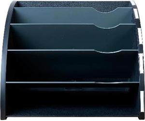 Exacompta 3x Trieur ergonomique The Corner 5 compartiments Noir/Gris 393714D