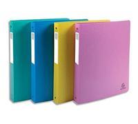 Exacompta 4 Classeurs Semi Rigide PP Forever Young A4 4 Anneaux Assortis