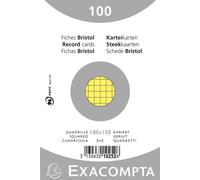 Exacompta 40x 100 fiches Bristol 5x5 non perforé 74x105mm assort 10252E