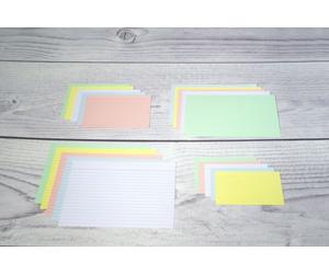 Exacompta 40x 100 fiches bristol ligné non perforé 74x105mm Rose 10830SE