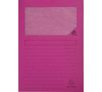 Exacompta 4x Paquet de 100 chemises à fenetre Forever 22x31cm Fuchsia 50108E