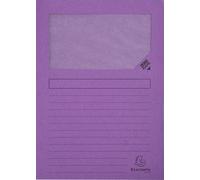 Exacompta 4x Paquet de 100 chemises à fenetre Forever 22x31cm Lilas 50101E