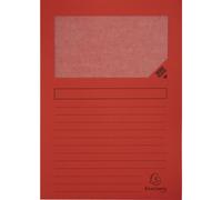 Exacompta 4x Paquet de 100 chemises à fenetre Forever 22x31cm Rouge 50105E
